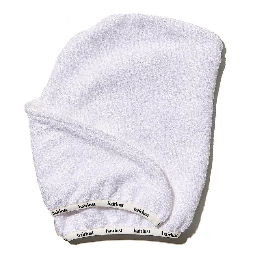 Hairlust Bamboo Hair Towel Wrap White